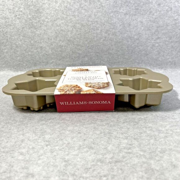 Williams Sonoma Nordicware Snowflake Cakelet Pan NEW 6 Mini Cakes Frozen Cupcake - Picture 5 of 14